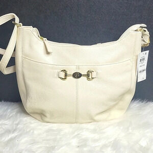 GIANI BERNINI NWT IVORY HORSEBIT HOBO BAG